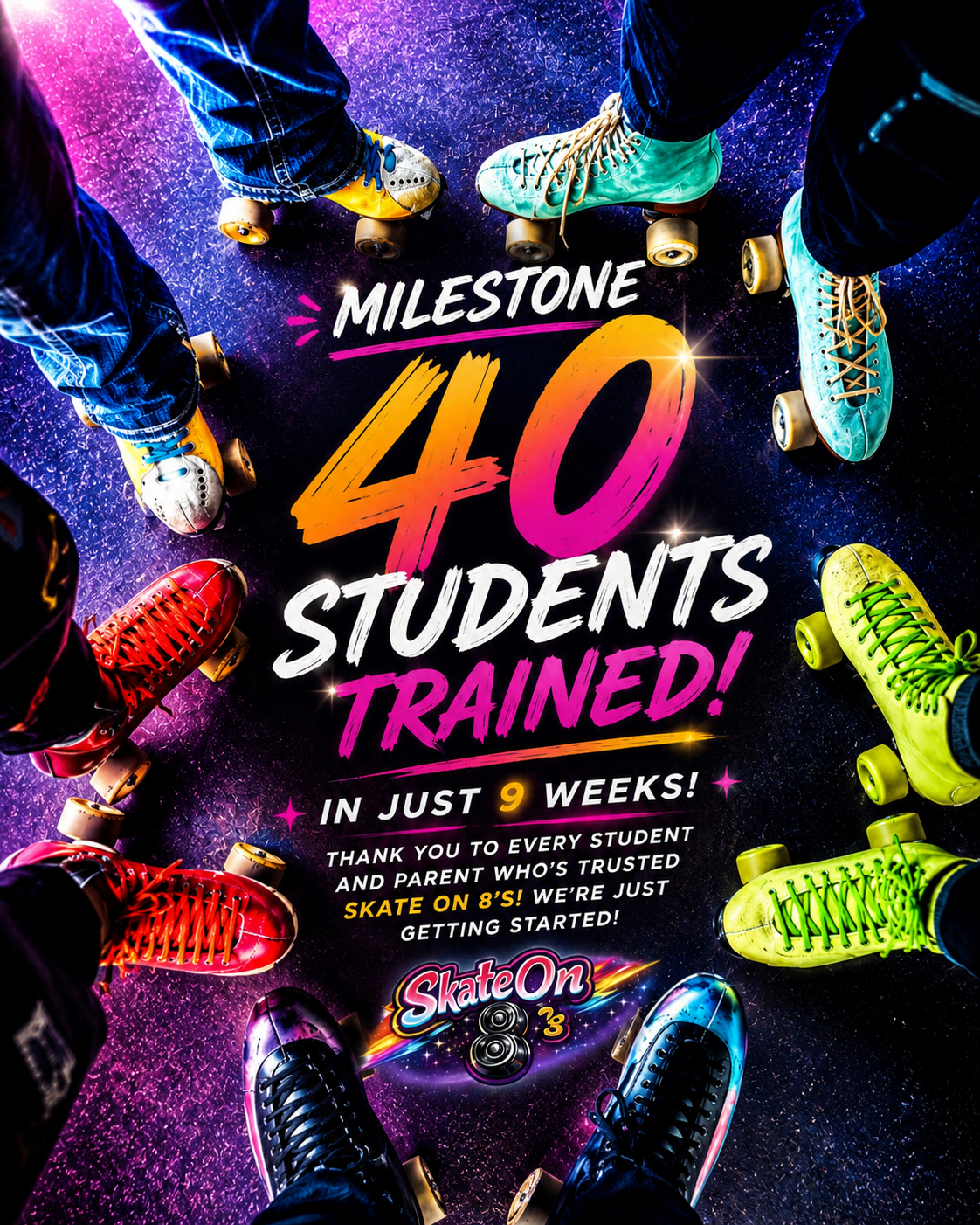 Milestone: 40 students trained in just 9 weeks